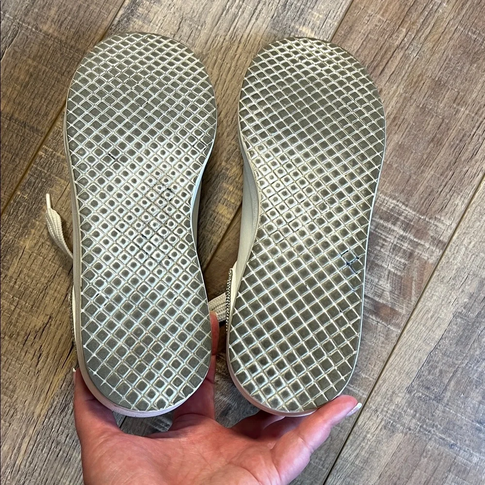 Steve Madden Gaines White Leather Sneaker With Bling Rhinestones Size 10